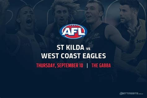 st kilda odds|St Kilda Saints vs West Coast Eagles » Predictions, Odds.